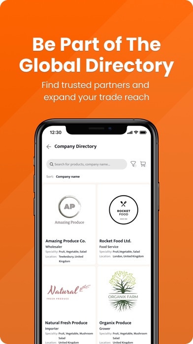 FruPro Fresh Produce Platform Screenshot