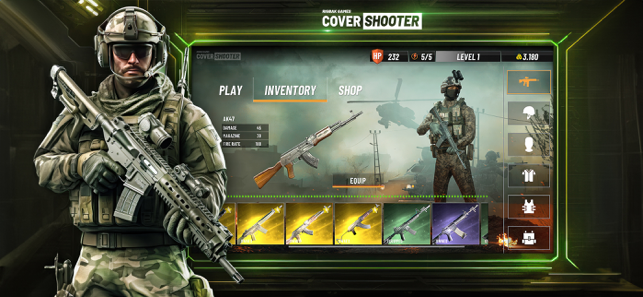 ‎Cover Shooter: Captura de tela de jogos Free Fire