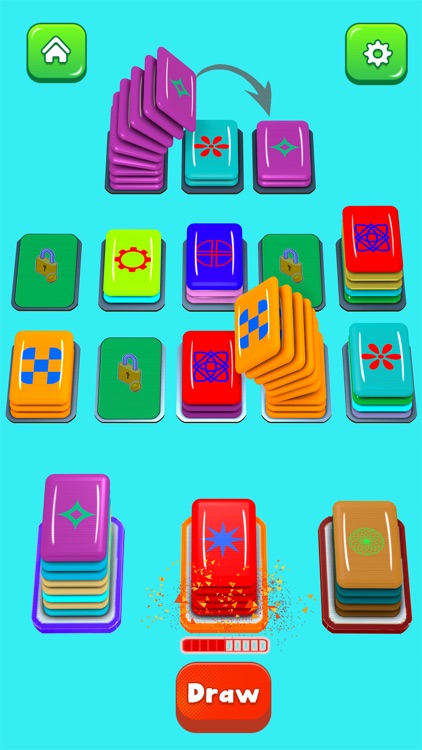 Color Card Shuffle Sort Games screenshot-3