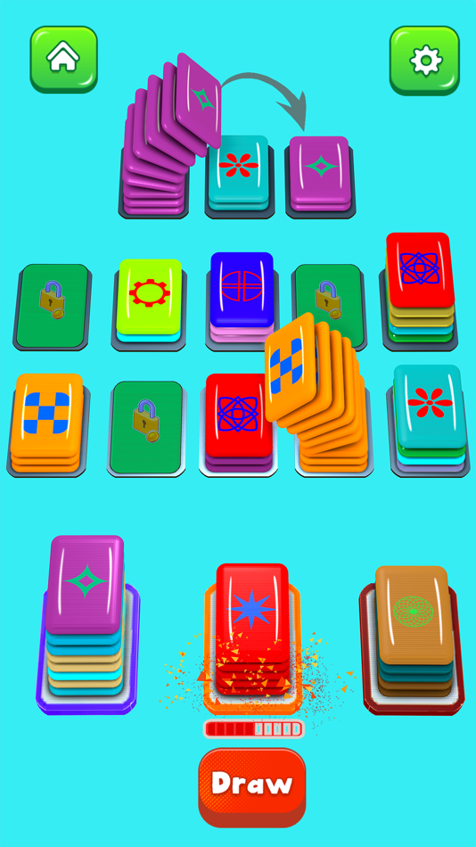 #4. Color Card Shuffle Sort Games (iOS) 由: Tamoor Farid