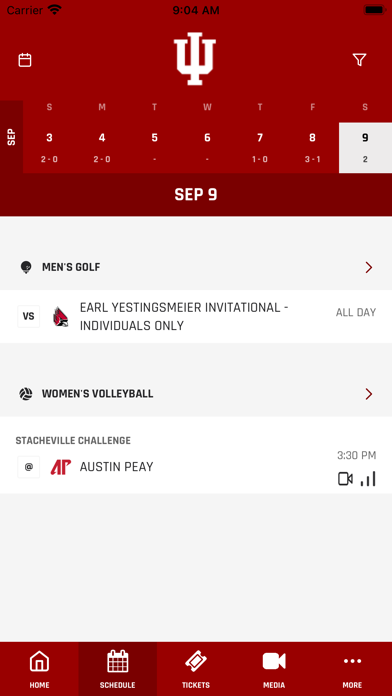 IU Hoosiers Screenshot