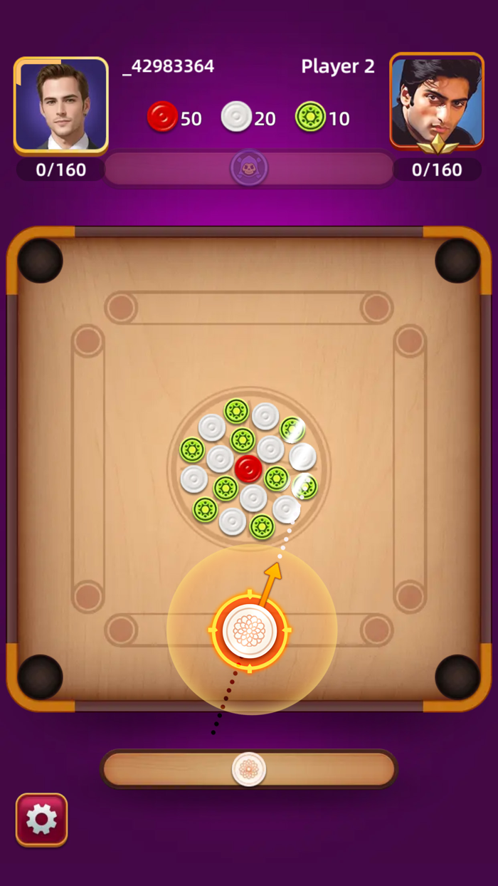 Carrom Pool Game - 2 Player