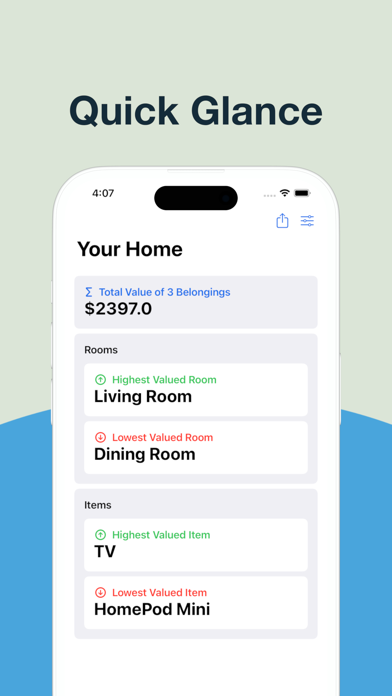 Screenshot 2 of Belongings - Home Inventory App