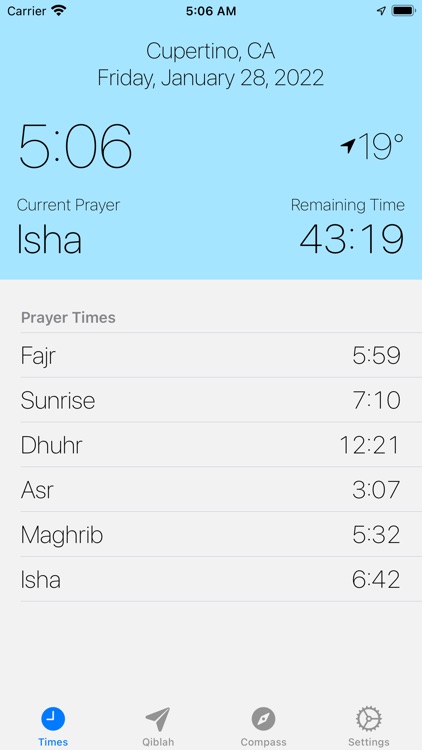 Prayer Times 2.0