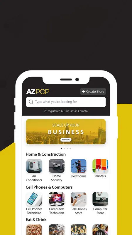AZpop - contato profissional screenshot 1 of 3