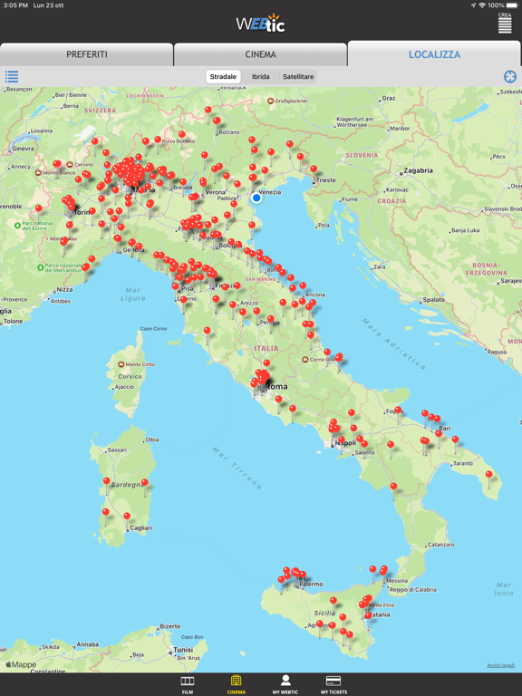Screenshot #5 pour Webtic Prenotazioni Cinema