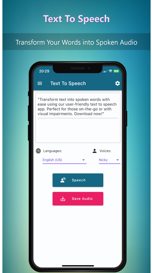 Text To Speech - Text Reader - 2.6 - (iOS)