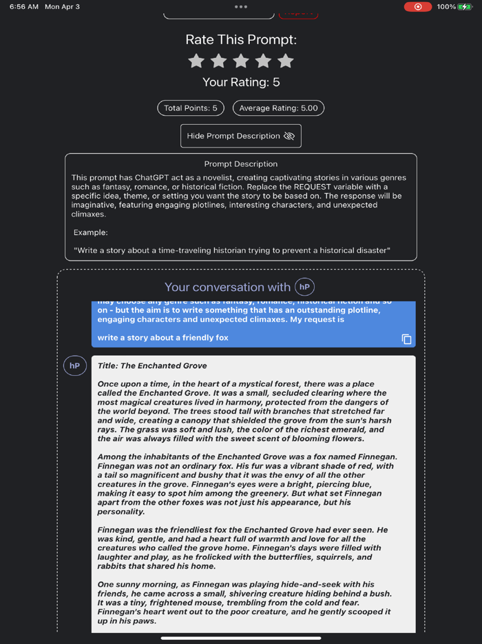 highPerplexity Custom Prompts