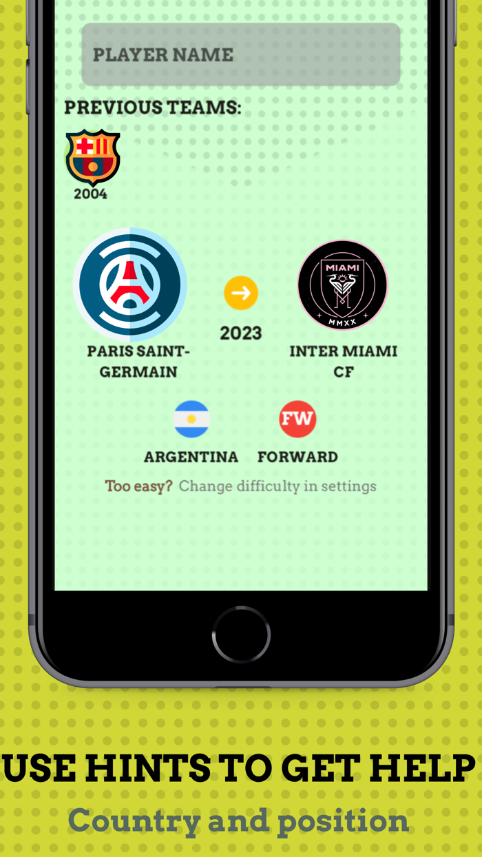 Guess Football Player Quiz