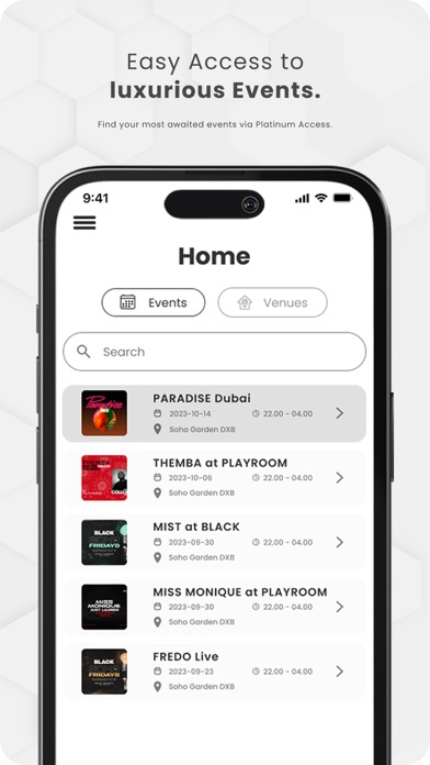 Platinum Access Screenshot