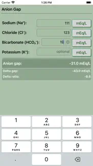 anion gap calculator pro iphone screenshot 4