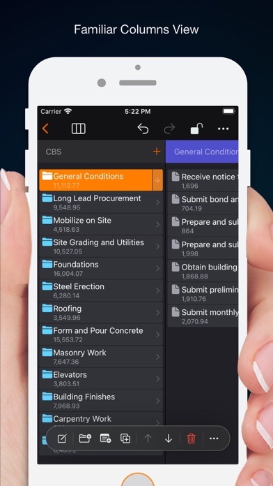 CostX - Work, Cost & Product Screenshot
