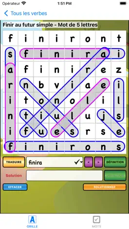 Game screenshot Mots Cachés Verbes hack