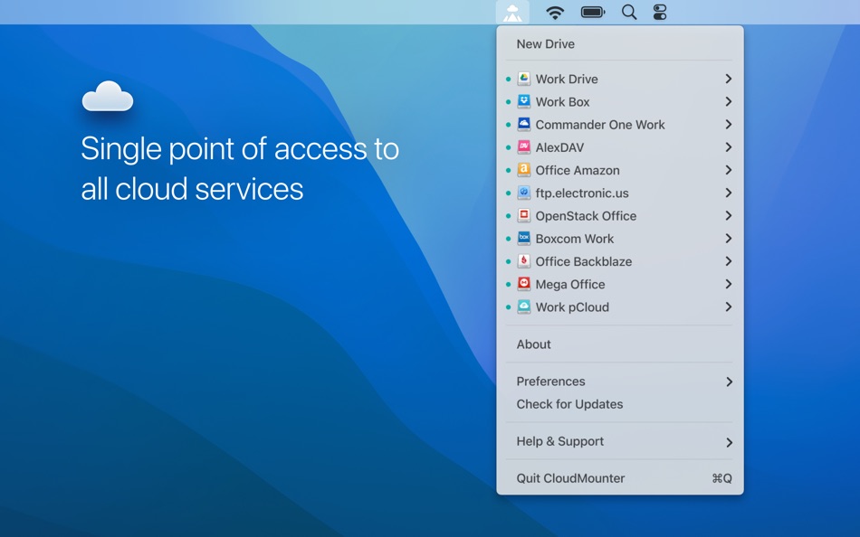 #1. CloudMounter: Cloud Manager (macOS) 由: Eltima LLC