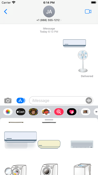Home electronics sticker Screenshot