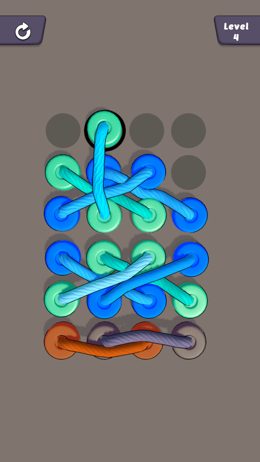 #3. Twisted Puzzle 3D - Sort Ropes (iOS) 来自: Vu Phan