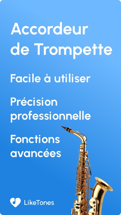 Screenshot #1 pour Accordeur Saxophone LikeTones