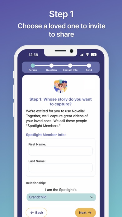 Novella: Share Family Stories Screenshot