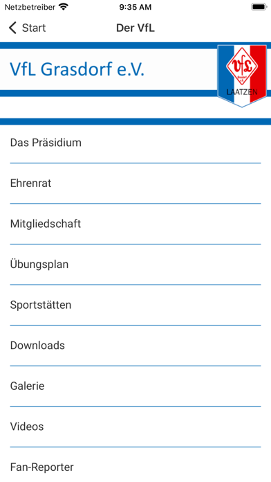 VfL Grasdorf Screenshot