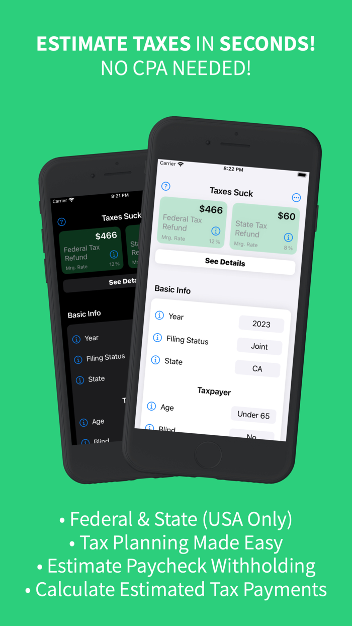 Taxes Suck USA Tax Calculator