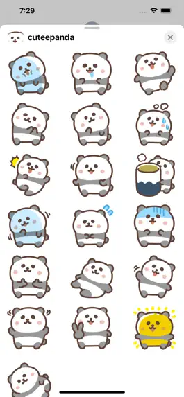 Game screenshot cutee panda sticker apk