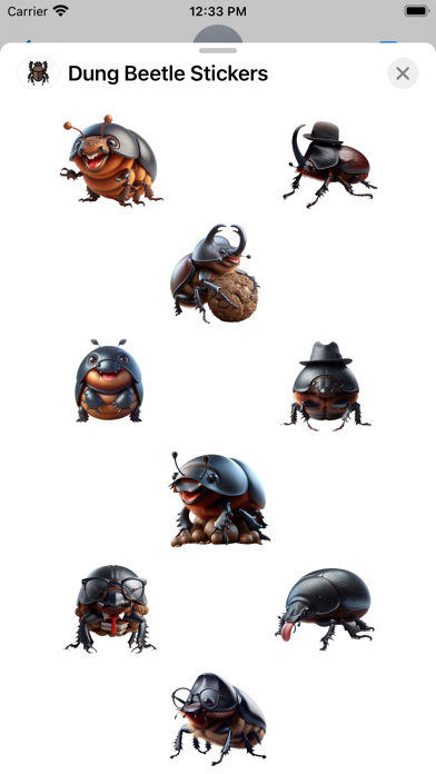 Screenshot #1 pour Dung Beetle Stickers