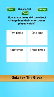 quiz for the giver iphone screenshot 2