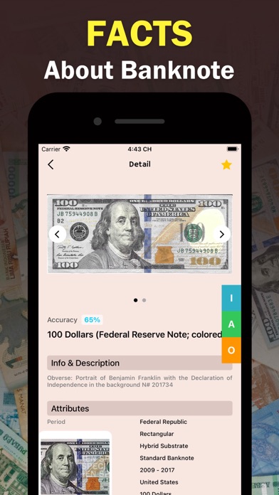 Banknote Identifier Money Snap Screenshot