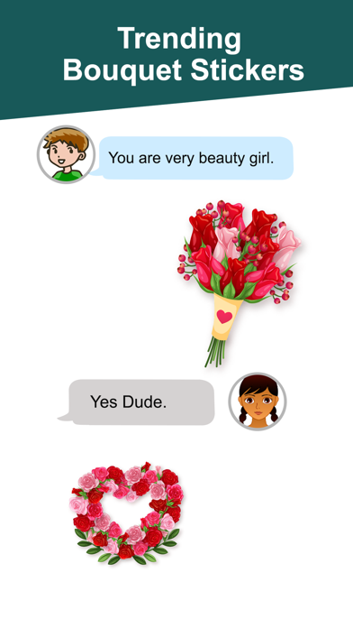 Watercolor Bouquets Stickers Screenshot