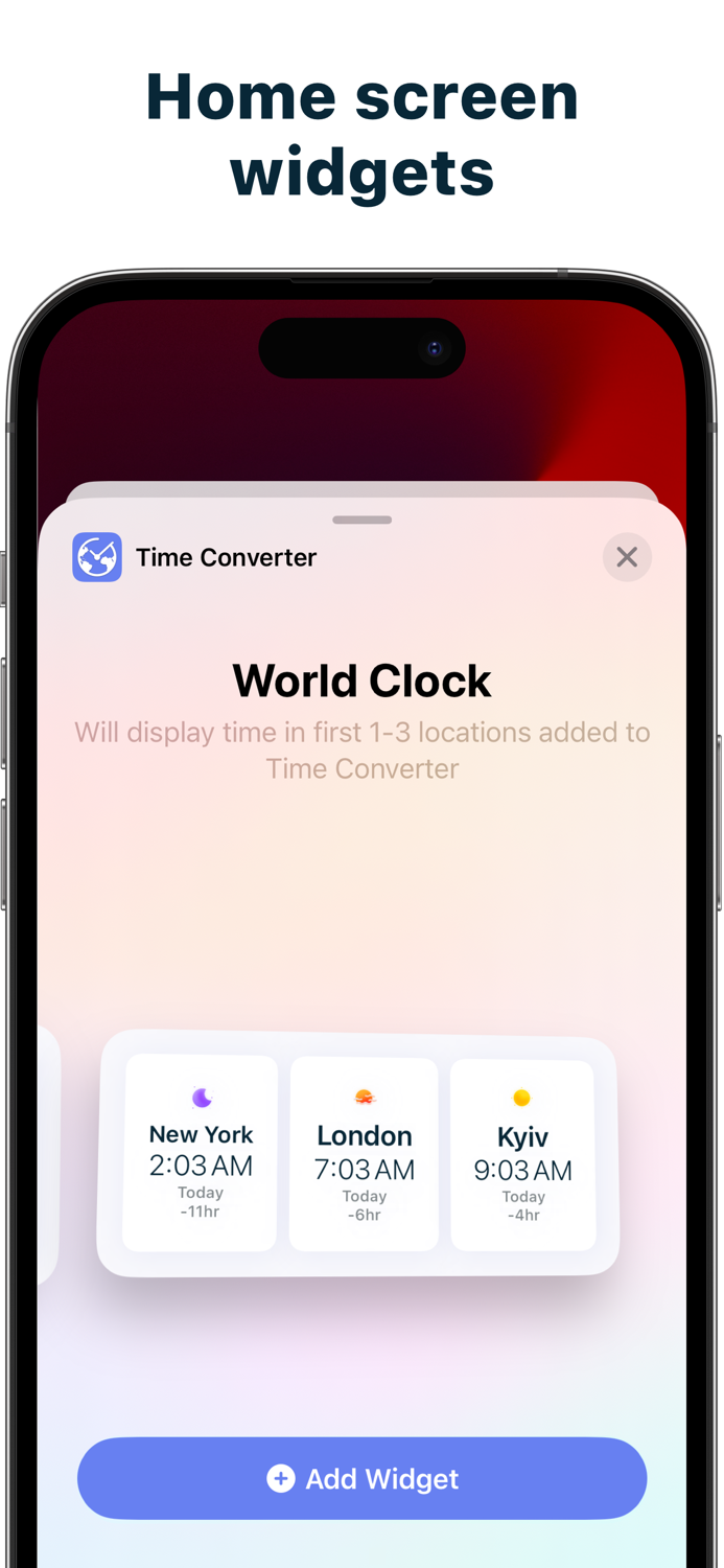 Time Zone Converter and Widget