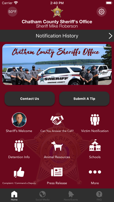 Chatham County Sheriff NC Screenshot