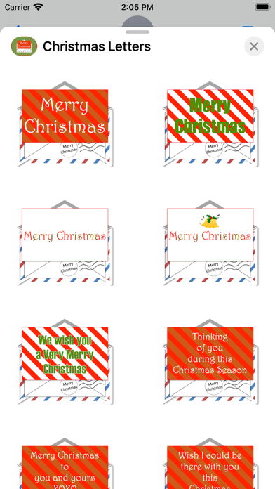 Christmas Letters stickers Screenshot