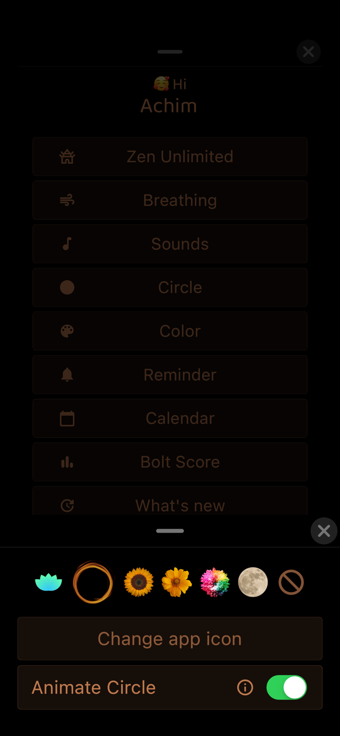 Breathe • Calm down • Meditate