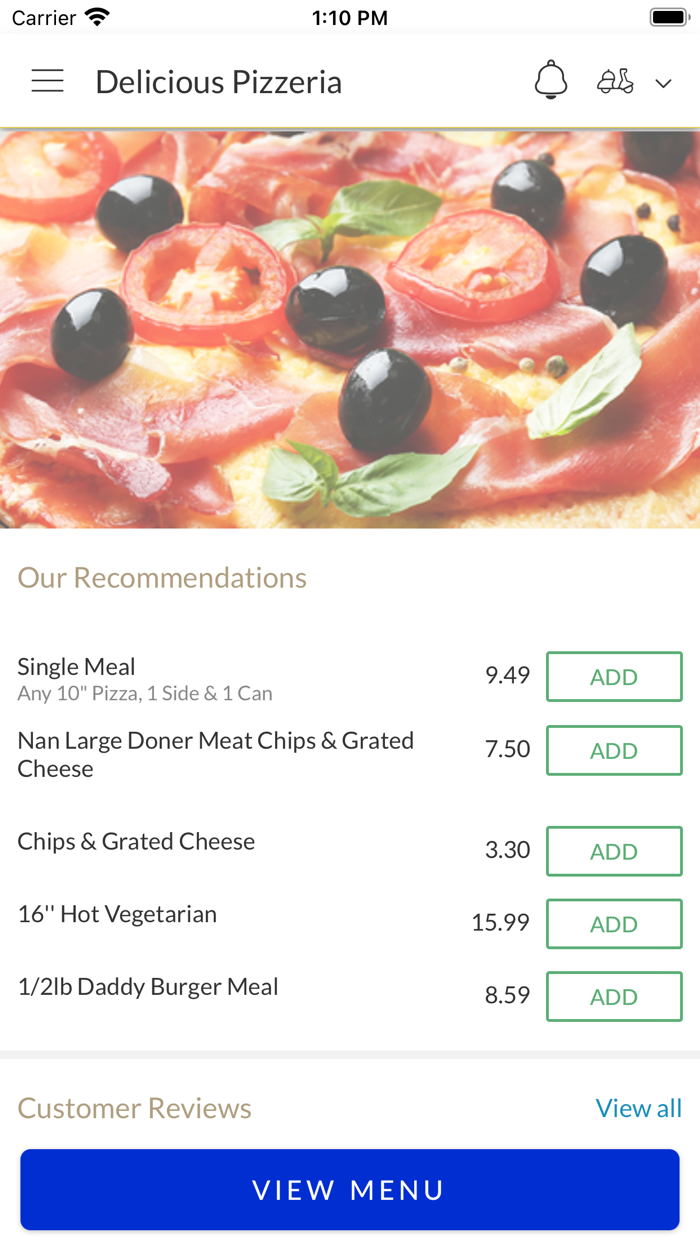 Delicious Pizzeria Sheffield