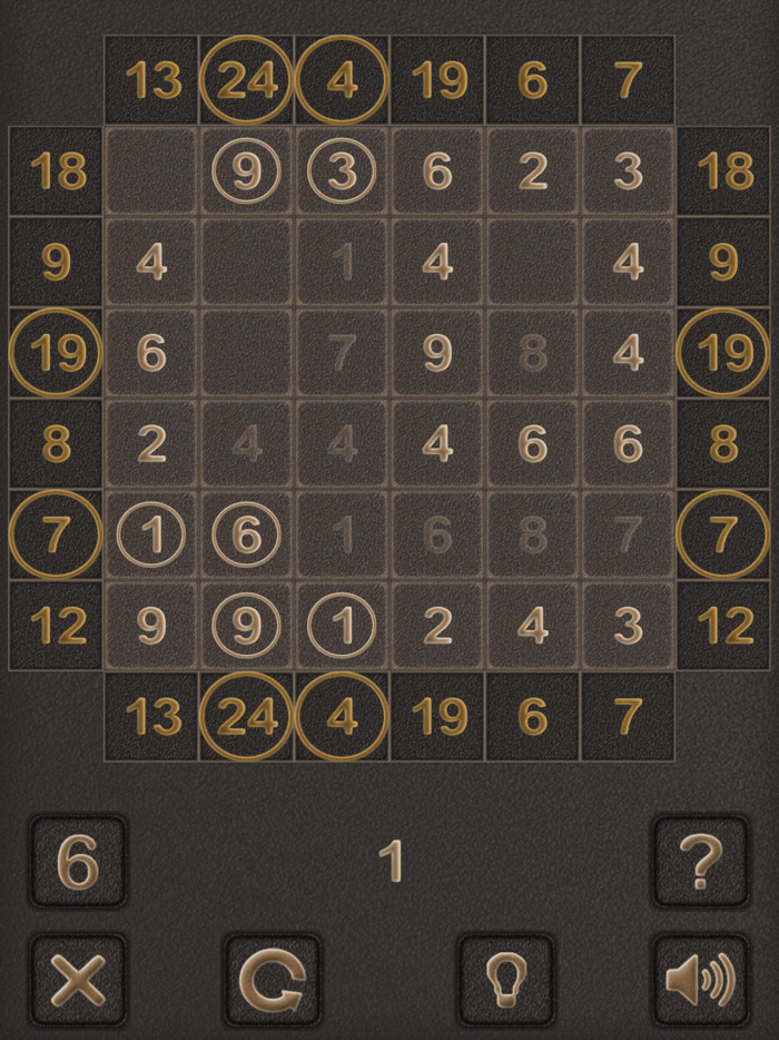 Numbers Sigma Puzzle