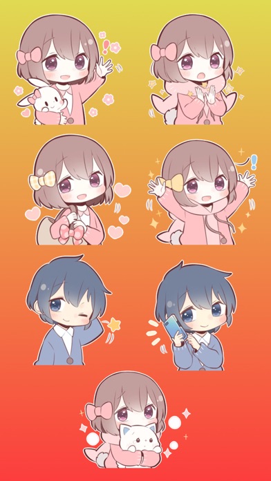 Couple in love Stickers part 3のおすすめ画像4