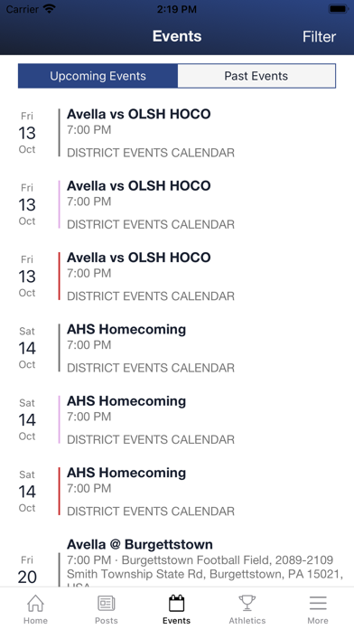 Avella Area School District Screenshot