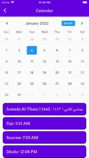 islamic calendar 2022 iphone screenshot 3