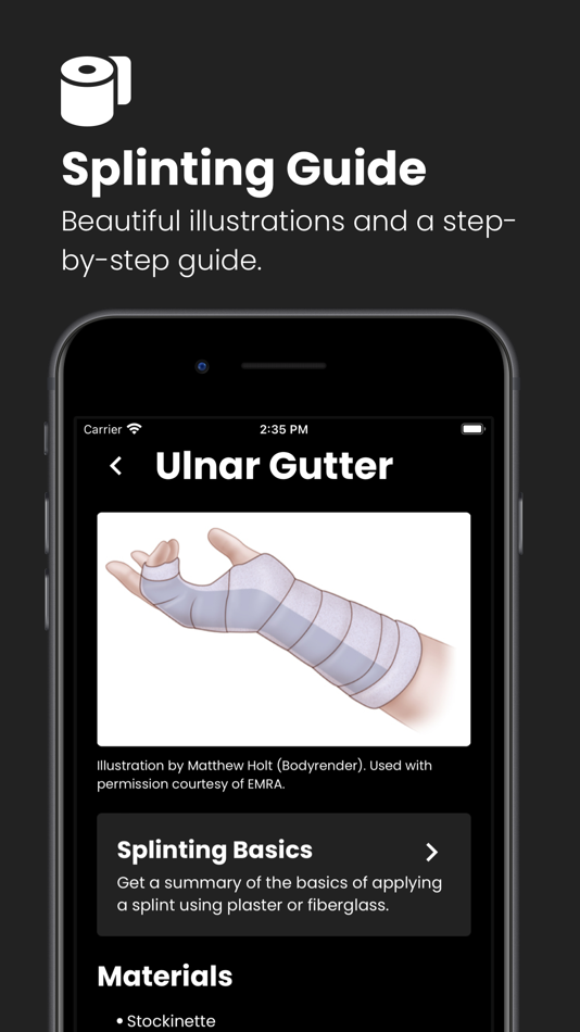 #4. Fractures: Splinting App (iOS) Podle: Tom Fadial