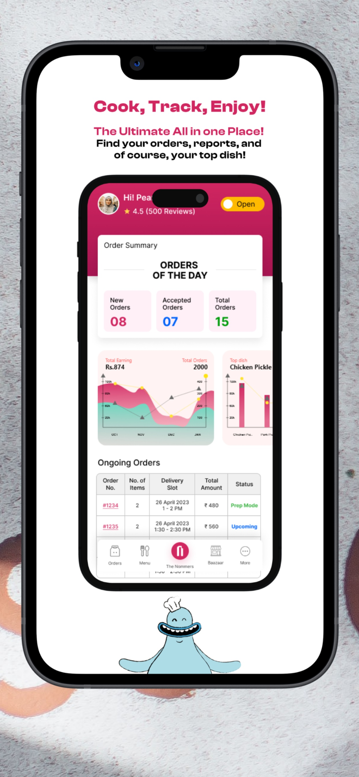 The Nommers Partner-Vendor App