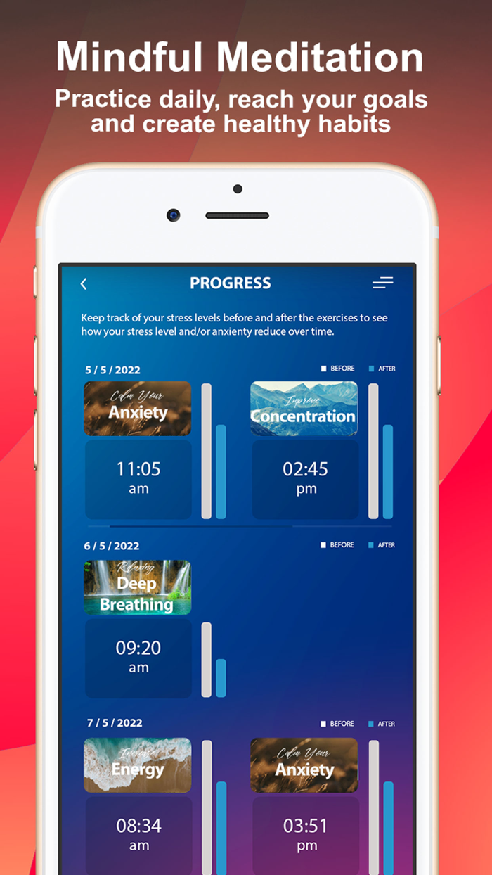 Guided Breathing Exercises App