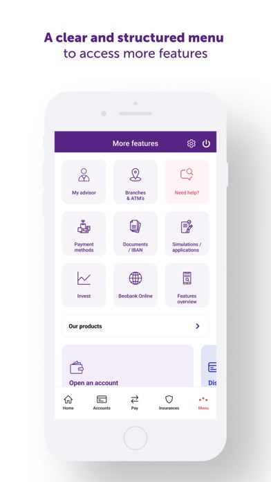 Beobank Mobile Screenshot