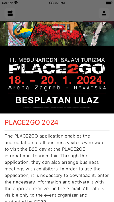 PLACE2GO fair Screenshot