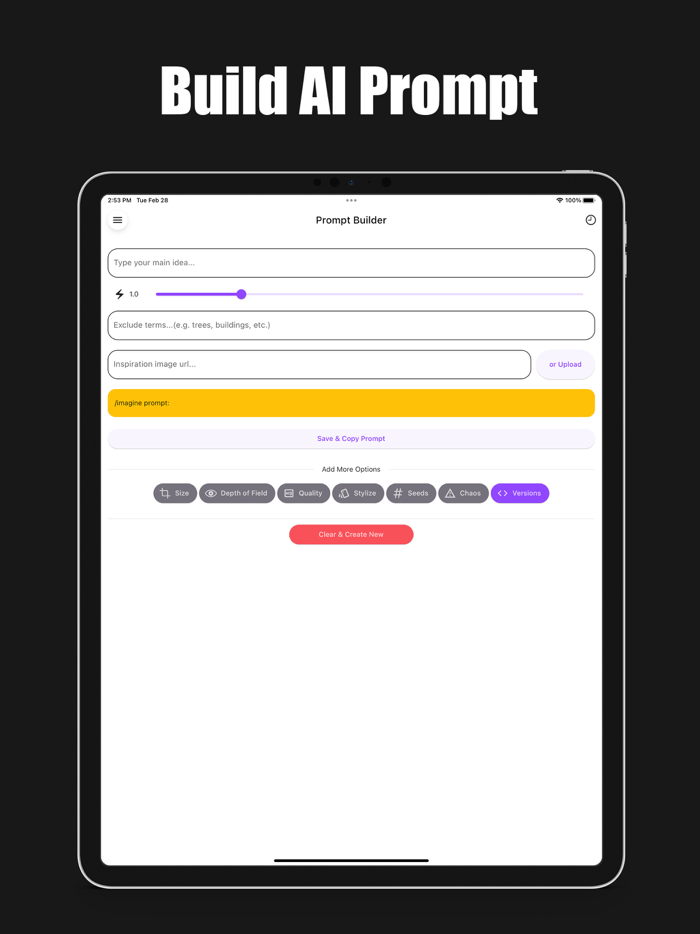 Midjo AI Art Prompt Editor