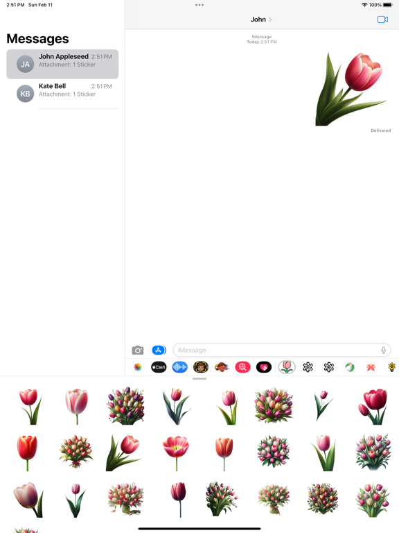 Screenshot #5 pour Tulip Stickers