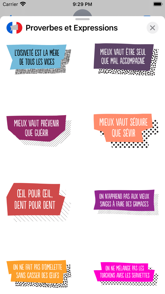 Proverbes and Expressions