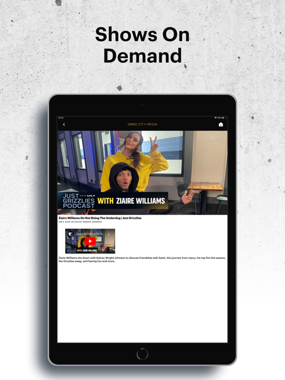 Grind City Media iPad screenshot 3 - Entertainment app