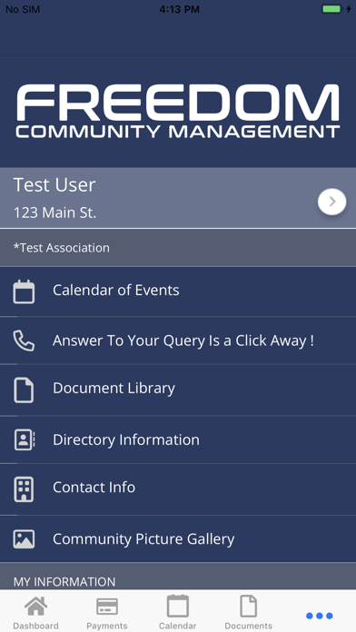 Freedom Community Management Screenshot