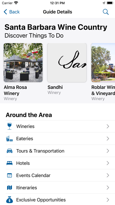 Santa Barbara Wine Country Screenshot