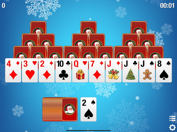 Christmas Tri-Peaks Solitaire